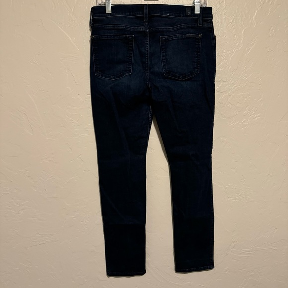 Women's Seven For All mankind Jeans The slim Cigarette Wash Dark Size 29 - Picture 4 of 8
